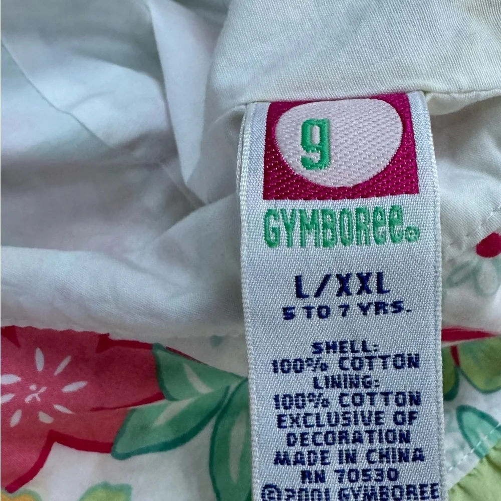 GYMBOREE ADORABLE BUCKET HAT IN COTTON WITH RUFFLE-XXL (5-7 YRS)